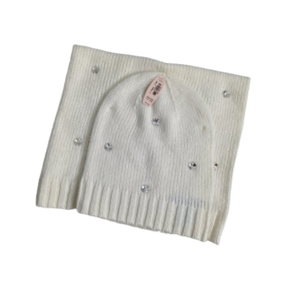Victoria's Secret Rhinestone Beanie and Scarf Set - Picture 1 of 7
